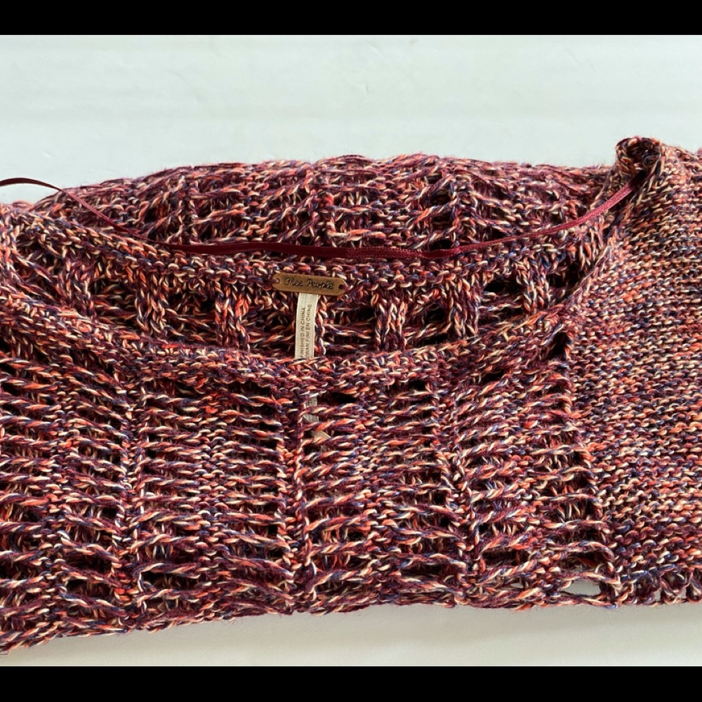 Free People sweater, multi color, size M. - Picture 7 of 9